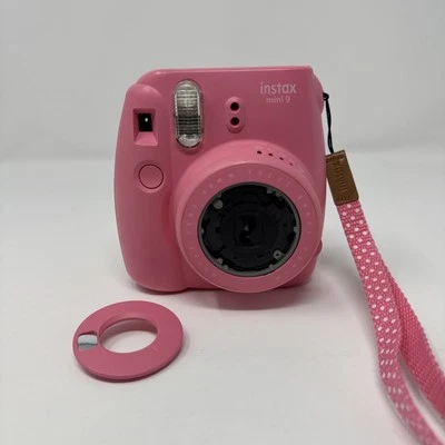 Fujifilm Fuji Instax Mini 9 Flamingo Pink Instant Photos Camera For Parts Only - Image 1 of 4