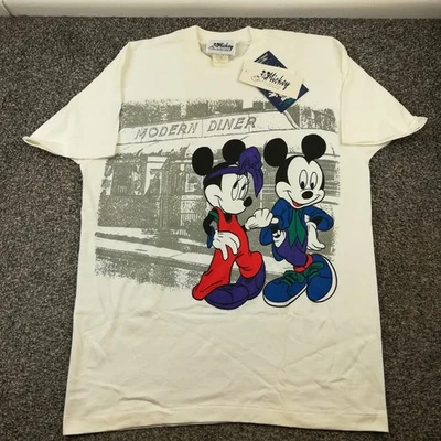 NUEVO CON ETIQUETAS Camiseta De Colección Años 90 Mickey & Minnie Mouse Jerry Leigh Disney Para Hombres XL Foto 1 de 4