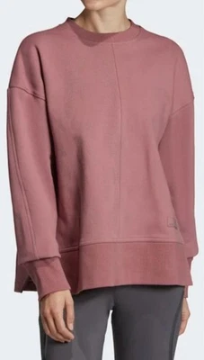 Sudadera ADIDAS by STELLA McCartney para mujer cuello redondo tejida aberturas laterales malva S Foto 1 de 4