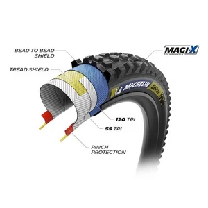 Michelin DH22 Mountain Tire 29''x2.40, Folding, Tubeless Ready, MAGI-X, Black - Picture 1 of 3