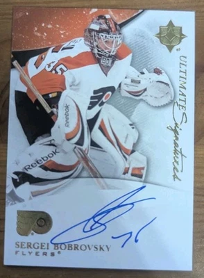 2010-11 ULTIMATE COLLECTION SERGEI BOBROVSKY ULTIMATE SIGNATURES ROOKIE AUTO - Image 1 of 2