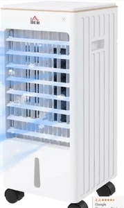 HOMCOM Room Air Cooler with Ice Packs, Timer, Oscillating, LED Display - Picture 1 of 2