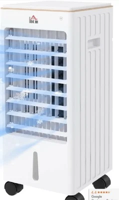 HOMCOM Room Air Cooler with Ice Packs, Timer, Oscillating, LED Display - Image 1 of 2