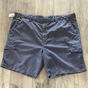 Pantalones cortos cargo ROUNDTREE & YORKE azul pizarra. Cintura 51”. Entrepierna 9”. Talla 50 grande. NUEVO - Imagen 1 de 9