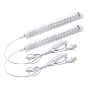 LED Shop Light Fixture, 12inch 9W, 1080LM, 6500K, T8 V-Shape Integrated Tube ... - Picture 1 of 7