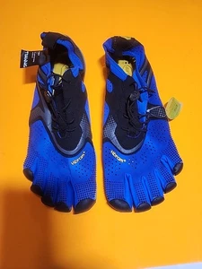 Scarpe Vibram FiveFingers V 20M7002 Run Blu Nero Taglia 12,5-13 - Foto 1 di 7