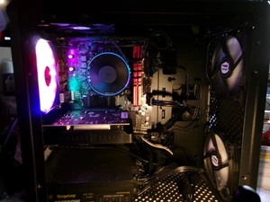 Custom M-ATX PC build Intel i3 12100F Gigabyte H610 mobo 850watt PSU 2TB M.2 SSD - Picture 1 of 8