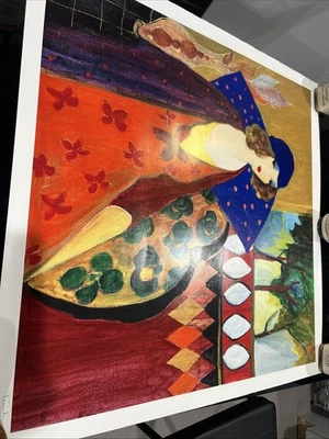 Itzchak Tarkay " Indigo Chapeau" seriolithograph in color on paper and signed - Image 1 of 4