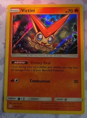Victini -30/236 -Holo Rare - Cosmic Eclipse  - Image 1 of 2