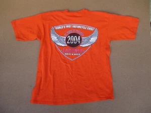 T-shirt vintage 2004 Laconia moto rally e gare evento, GRANDE - Foto 1 di 7