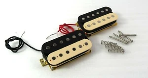 ZEBRA Humbucker Matched Pair Vintage Style SET BLOWOUT Hi / Lo Bluesman Rocker - Picture 1 of 4
