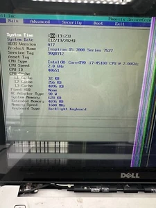 Dell Inspiron 15 7000 Series 2.0 Ghz Core i7 -READ- Fast Ship - Picture 1 of 4