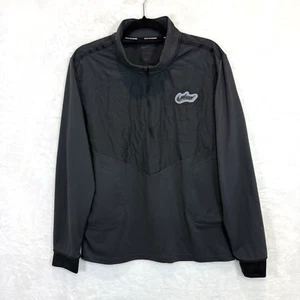 Nike Wildrun Pullover Jacket Half Zip Quilted Top Athletic Grey Black L - Picture 1 of 15