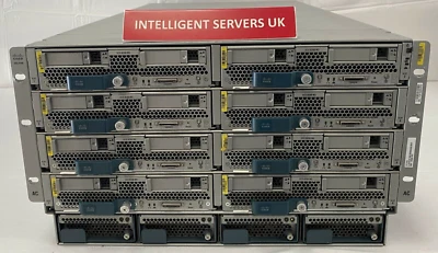 Cisco UCS 5108 8x UCS B200 M3 Blades 16x E5-2695v2 6.1TB DDR3 RAM Blade Solution - Image 1 of 2