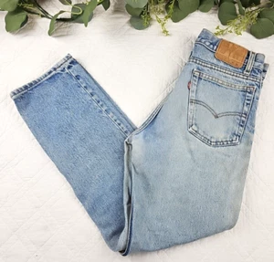 Vintage Levi's helle Waschung mittelhoher Bund Denim Herrenjeans Größe 30 x 30 hergestellt in den USA - Bild 1 von 12