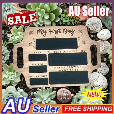 First Day Of School Photo Board, School Sign, Back To School Chalk Board 2024 DX - image 1 of 4