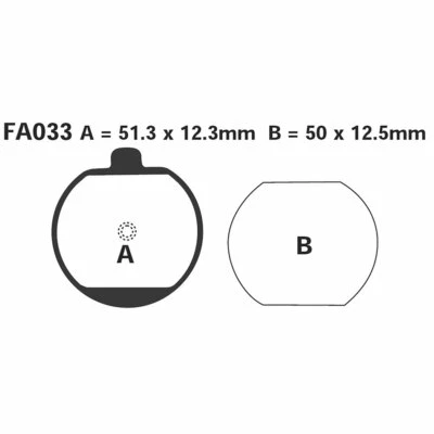 COPPIA PASTIGLIE EBC FA033 FOR KAWASAKI 750 Z (KZ750B1/4) 1976/1978 Foto 1 de 3