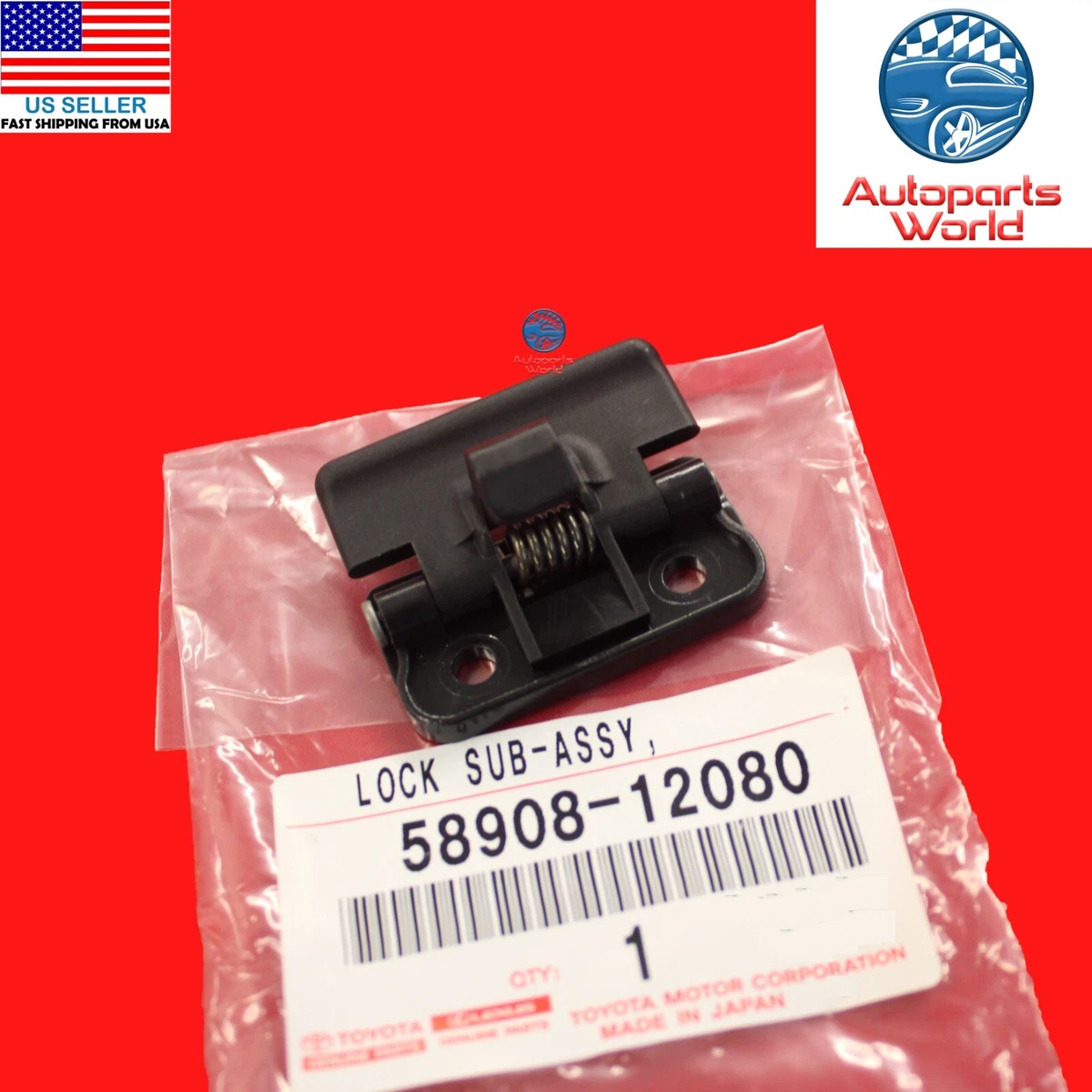 GENUINE TOYOTA RAV4 PRIUS C 4RUNNER CENTER CONSOLE DOOR COVER LOCK