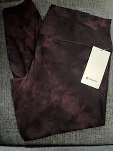 NEU Lululemon Align 28" Hose Größe 20 Diamond Dye Cassis schwarz Neu mit Etikett - Bild 1 von 5