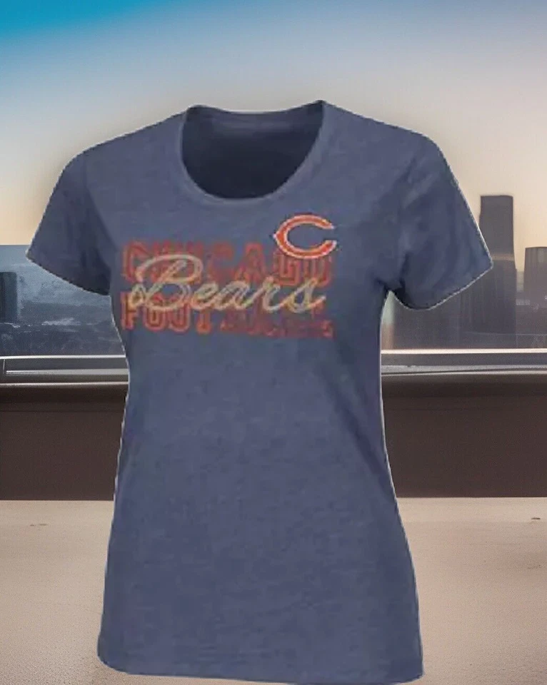 -nfl Chicago Bears Sequence Womens 1st and Fashion Collection Shirt(m)