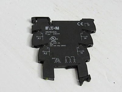 EATON TERMINAL BLOCK XRU1D24UG 24V SCREW TBR 6A SPDT  - USED - Image 1 of 4