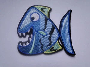 Aufnäher/Patch   Happy Fish  ca 7x7,5cm  - Picture 1 of 1