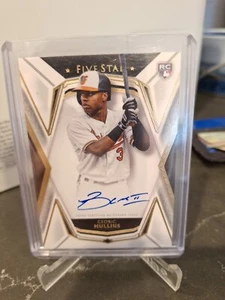 2019 Topps Five Star Cedric Mullins On Card AUTO #FSA-CM Baltimore Orioles RC - Picture 1 of 3