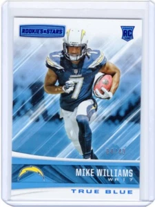 2017 Rookies & Stars Mike Williams True Blue Rookie Card #04/49 - Imagen 1 de 5