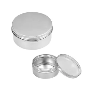 5oz Round Aluminum Cans Tin Can Screw Top Metal Lid Containers, 150ml, 1pcs - Picture 1 of 5