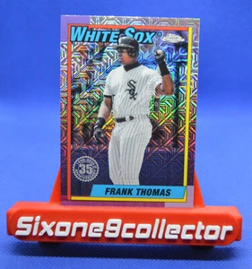 Frank Thomas Mojo Refractor 1990 35th 2025 Topps Serie 1 T90C-4 Medias Blancas - Imagen 1 de 2