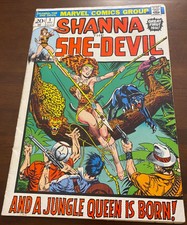 SHANNA THE SHE DEVIL # 1 A JUNGLE QUEEN IS BORN MARVEL COMIC DATED DEC 1972  