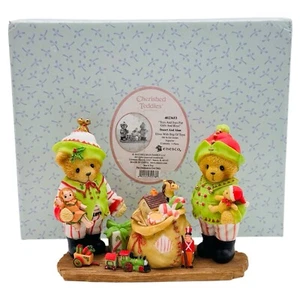 Cherished Teddies Toys & Joys For Girls And Boys Christmas Figure Stuart & Alan - Picture 1 of 21