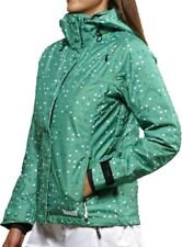 Marker Crown Polka Dot Women's Insulated Ski Snowboard Jacket NEW Green Size 8