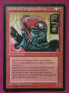 Magic The Gathering ITALIAN RINASCIMENTO IRONCLAW ORCS red card MTG - Picture 1 of 2