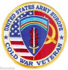 Army Cold War Veteran In Europe  4" Embroidered Military Patch