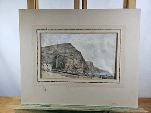 ATTRIBUTED TO WILLIAM CROTCH (1775–1847) WATERCOLOUR EAST CLIFF SIDMOUTH 1833 - Picture 1 of 24