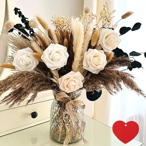 100pcs Artificial Flower Arrangements with Vase Included, Dining Table Center... - Picture 1 of 9