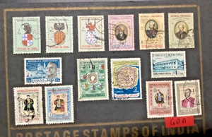 British Portuguese Indian State Stamps Lot Currencies Reis Tangas & Rupees - Picture 1 of 13
