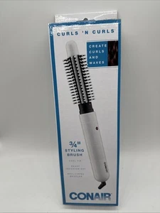 Conair Curls 'n Curls 3/4" Pennello per Styling Ferro per Arricciare Crea Ricci e Onde NUOVO - Foto 1 di 6
