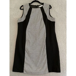 Peter Nygard Woman Career Formal Sleeveless Stretch Dress Size 16 Petite Black - Picture 1 of 9
