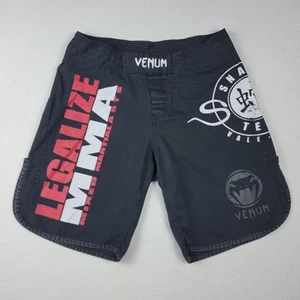 Venum Legalize MMA Shorts Men's 32 Black Snake Team Fighting Grappling Training - Picture 1 of 16