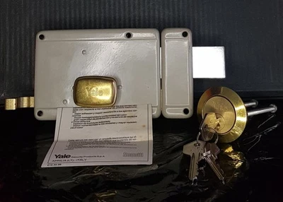 Serratura Yale Scovill 2620.60 destra 60mm c/ cilindro 220.31 e viti – 6 mandate - Immagine 1 di 4