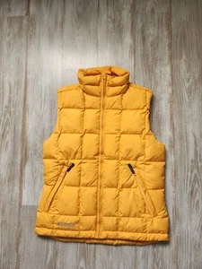 Columbia Interchange Core Puffer Vest Quilted Down Feathers Yellow Women's S - Picture 1 of 8