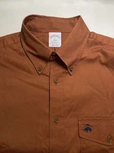 NWT Brooks Brothers Button Down Long Sleeve Shirt Mens Size L Regent Fit - Picture 1 of 11