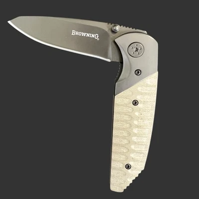 Vintage Browning Model 0207 Single Plain Blade Pocket Folding Knife - Image 1 of 4