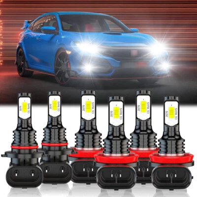 Kit combinado de bombillas de faros LED de haz alto y bajo para Chevy Trax 2013-2020 4 piezas 6000 k Foto 1 de 4