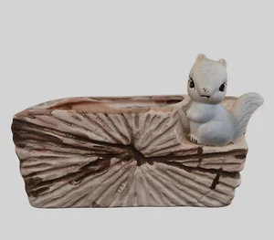 Vintage anthropomorph Enesco niedliches Eichhörnchen Pflanzgefäß Kleintier niedliches Dekor - Bild 1 von 11