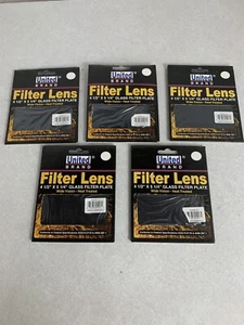 WELDING HELMET GLASS FILTER LENS PLATE 4-1/2" X 5-1/4" SHADE # 13 DARK QTY 5 - Picture 1 of 3