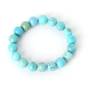 BRACELET PERLES 6, 8 OU 10 MM PIERRE TURQUOISE - Imagen 1 de 1