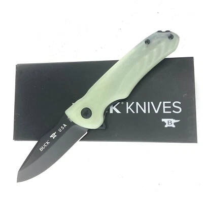 Buck 842 Sprint Ops Pro Flipper Knife, Bos S30V (Short Run), Jade G-10, NIB - Image 1 of 4
